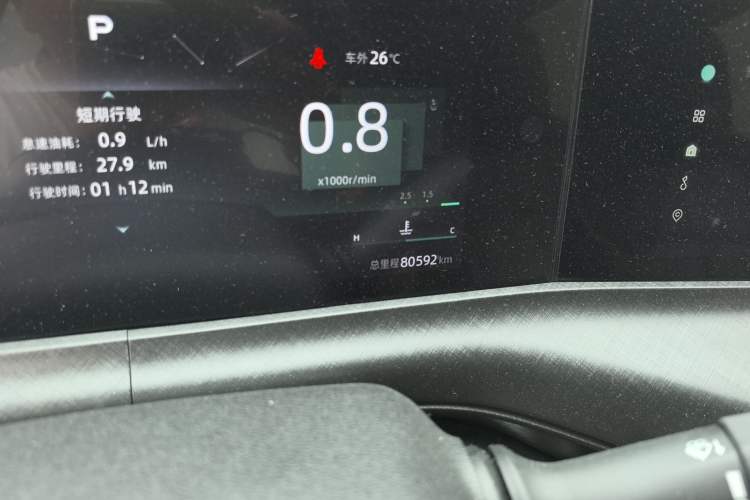 Used CHANGAN UNI-T 2022 1.5T Prestige Version Odometer Close Up