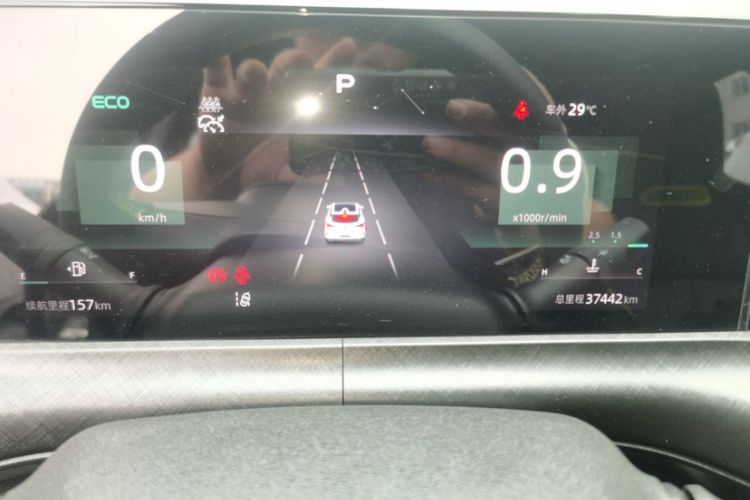 Used CHANGAN UNI-T 2022 2.0T Sport Edition Premium Version Odometer Close Up