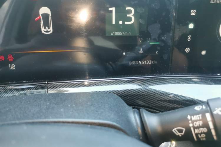 Used CHANGAN UNI-T 2022 1.5T Flagship Edition Odometer Close Up