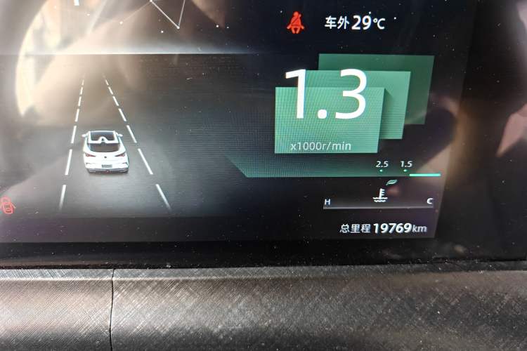 Used CHANGAN UNI-T 2022 1.5T Sport Edition Premium Version Odometer Close Up