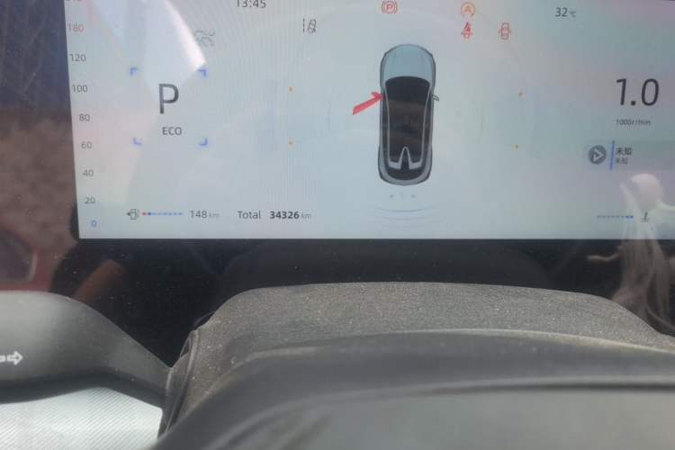 Used CHANGAN UNI-T 2023 2nd Generation 1.5T Flagship Version Odometer Close Up
