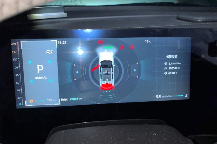 Used CHANGAN UNI-T 2023 2nd Generation 1.5T Sport Edition Flagship Version Instrument Cluster