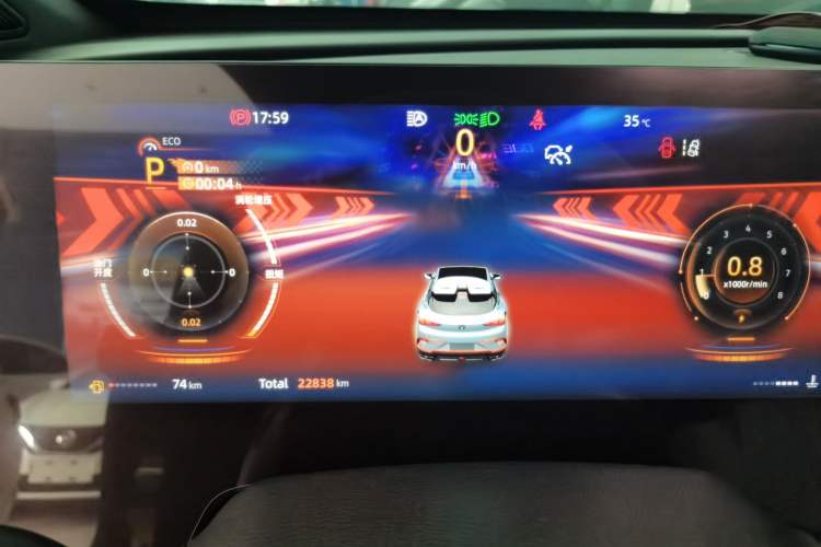 Used CHANGAN UNI-T 2023 Second-Generation 1.5T Prestige Model Odometer Close Up