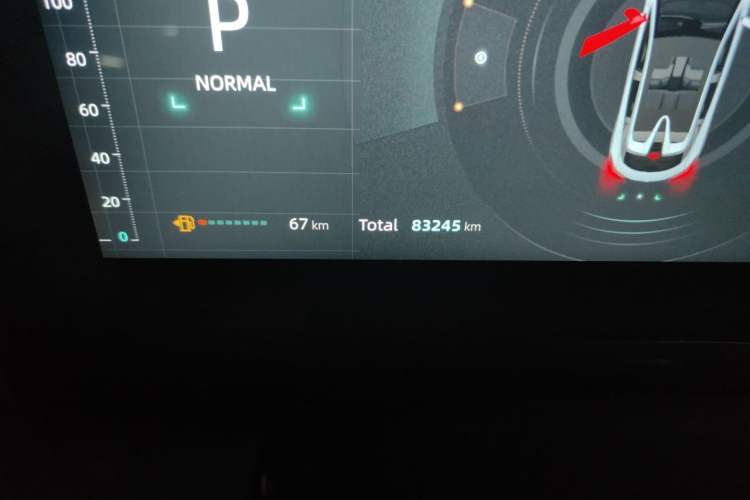 Used CHANGAN UNI-T 2023 Second-Generation 1.5T Prestige Model Odometer Close Up