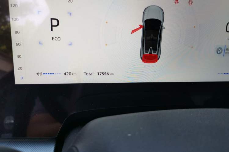 Used CHANGAN UNI-T 2023 Second-Generation 1.5T Prestige Model Odometer Close Up