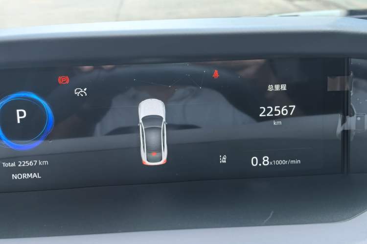 Used CHANGAN UNI-V 2022 1.5T Prestige Version Odometer Close Up