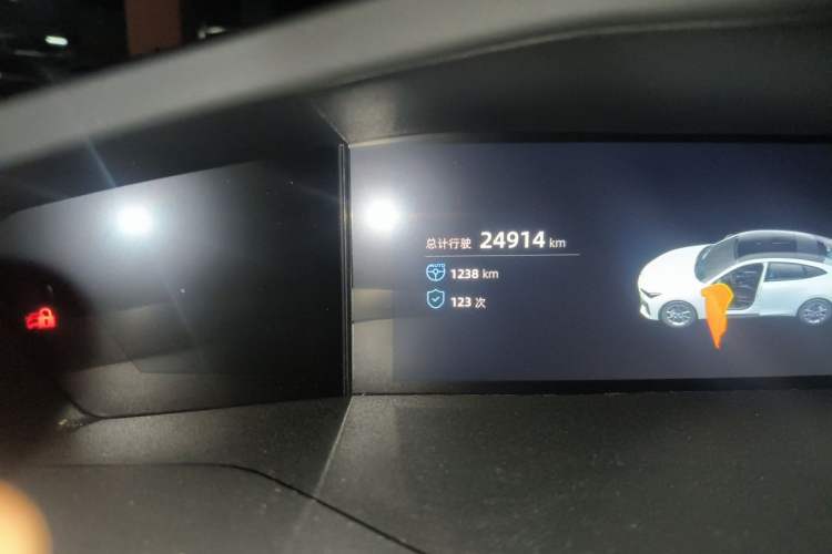 Used CHANGAN UNI-V 2022 1.5T Sport Edition Odometer Close Up