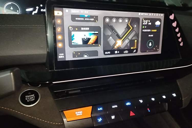 Used CHANGAN UNI-V 2022 1.5T Sport Edition Audio And AC Panel