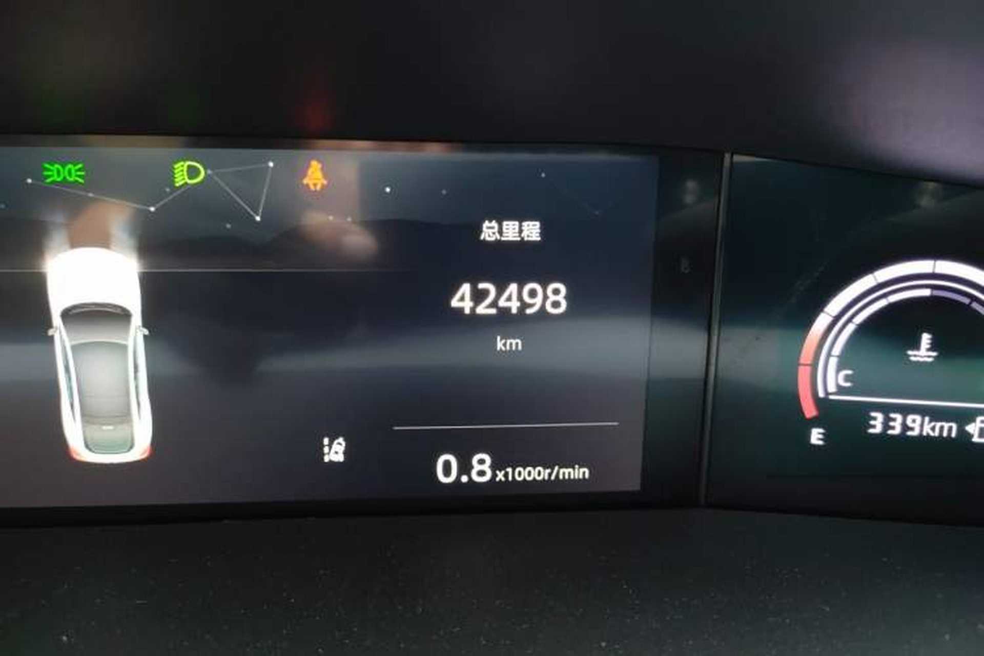 Used CHANGAN UNI-V 2022 1.5T Prestige Version Odometer Close Up