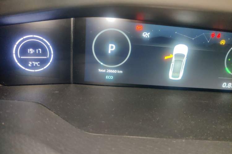 Used CHANGAN UNI-V 2022 1.5T Sport Edition Odometer Close Up