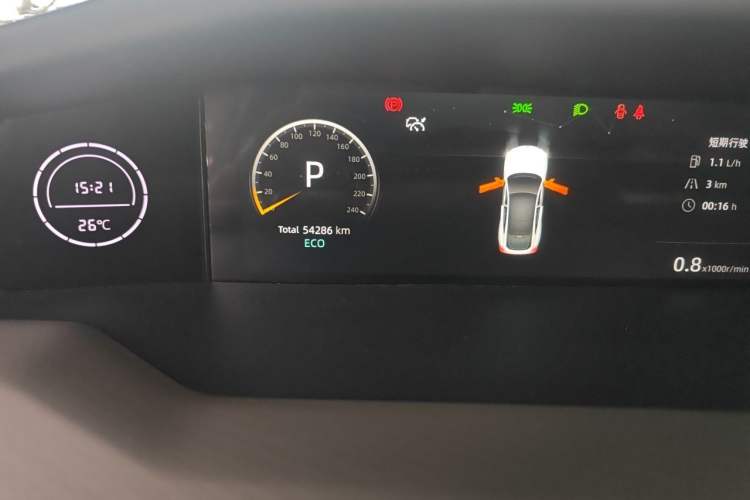 Used CHANGAN UNI-V 2022 1.5T Prestige Version Odometer Close Up