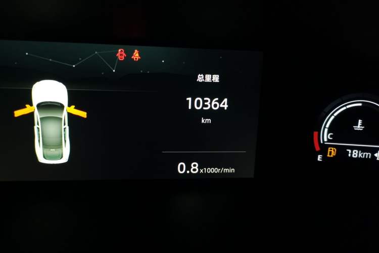 Used CHANGAN UNI-V 2022 1.5T Prestige Version Odometer Close Up