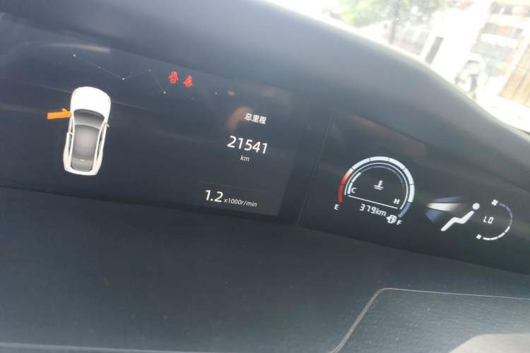 Used CHANGAN UNI-V 2022 1.5T Prestige Version Odometer Close Up