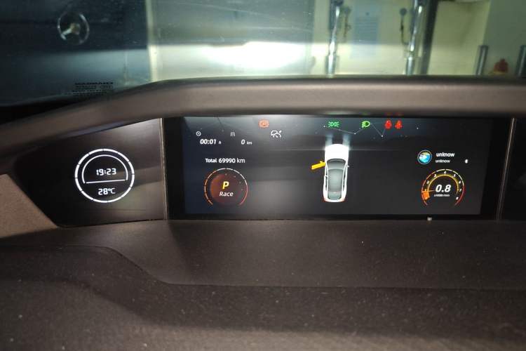 Used CHANGAN UNI-V 2022 1.5T Sport Edition Odometer Close Up