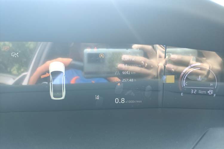 Used CHANGAN UNI-V 2022 1.5T Prestige Version Odometer Close Up