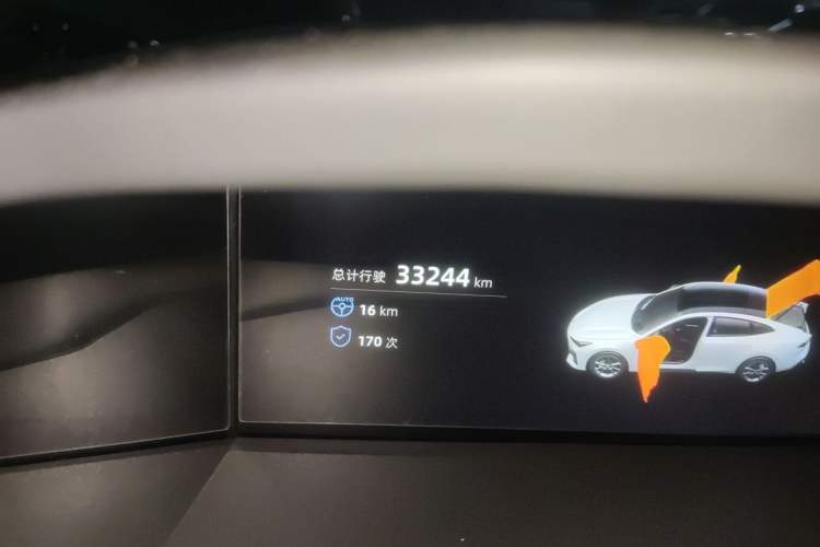 Used CHANGAN UNI-V 2022 1.5T Prestige Version Odometer Close Up