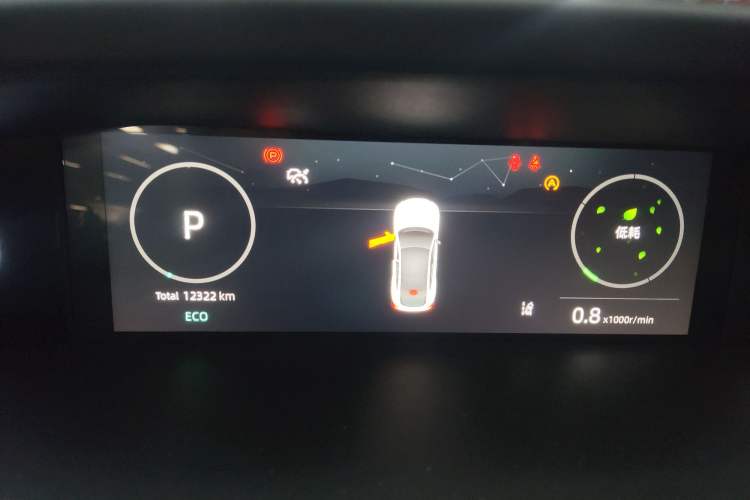 Used CHANGAN UNI-V 2023 1.5T Sport Edition Odometer Close Up