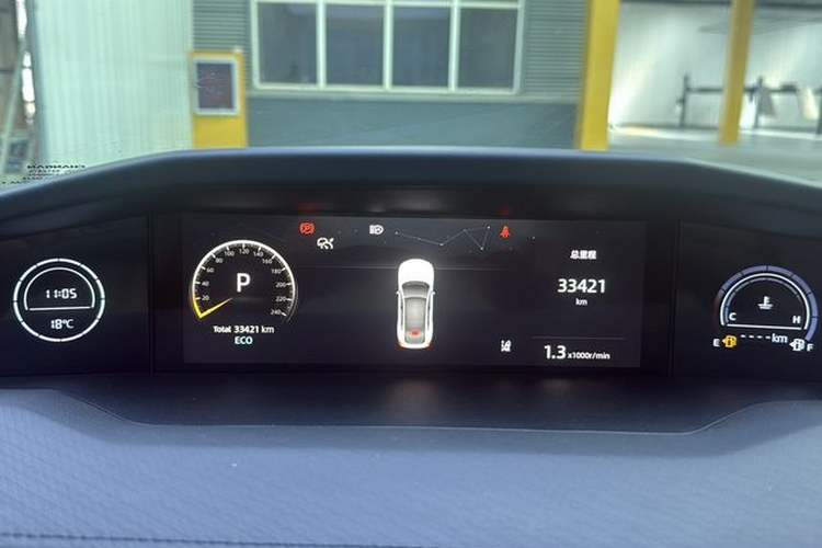 Used CHANGAN UNI-V 2023 1.5T Sport Edition Odometer Close Up
