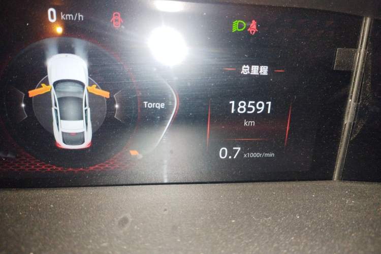 Used CHANGAN UNI-V 2024 1.5T Prestige Sport Edition Odometer Close Up