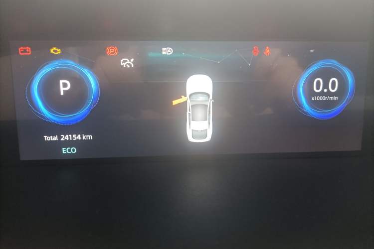 Used CHANGAN UNI-V 2024 1.5T Prestige Sport Edition Odometer Close Up