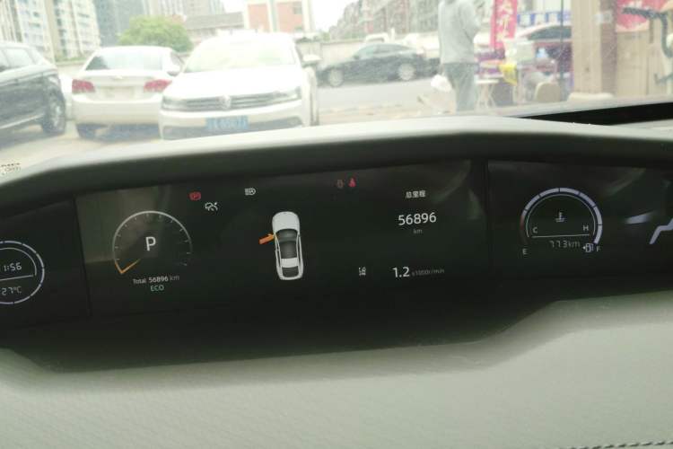 Used CHANGAN UNI-V 2024 1.5T Prestige Edition Odometer Close Up