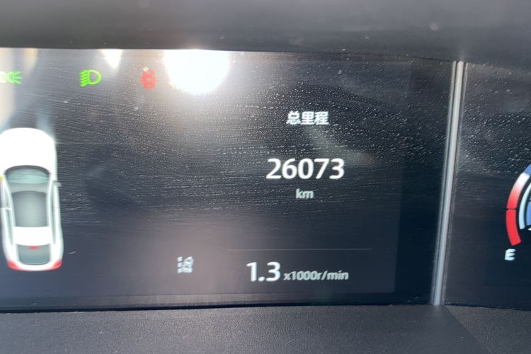 Used CHANGAN UNI-V 2024 1.5T Luxury Edition Odometer Close Up
