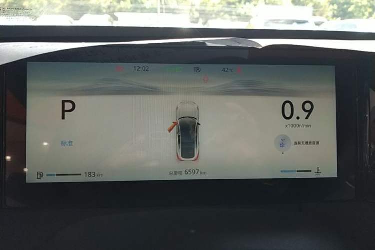 Used CHANGAN UNI-V 2025 Model Third-Generation 1.5T 500Bar Prestige Edition Instrument Cluster