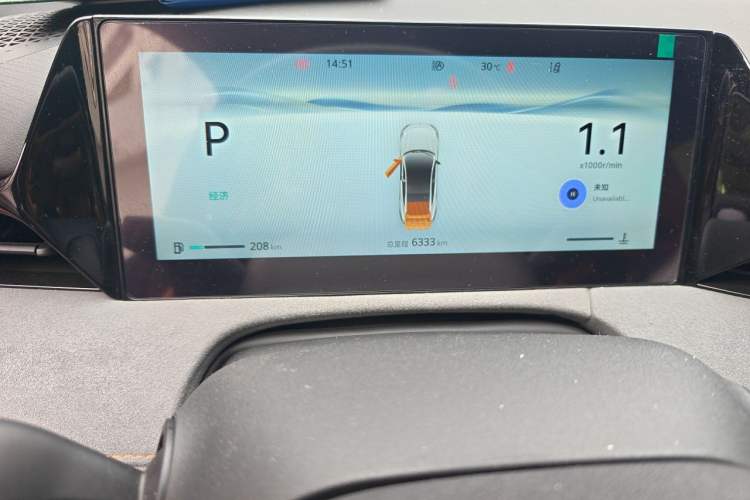 Used CHANGAN UNI-V 2025 Model Third-Generation 1.5T 500Bar Prestige Sports Edition Odometer Close Up