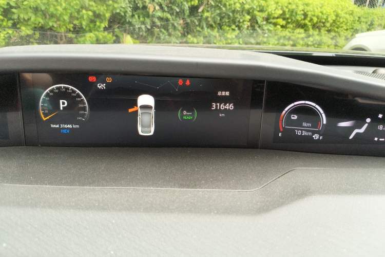 Used CHANGAN UNI-V iDD 2023 ZhiDian iDD 1.5T 113km Smart & Fun Version Odometer Close Up