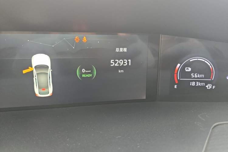 Used CHANGAN UNI-V iDD 2023 ZhiDian iDD 1.5T 113km ZhiKu Model Odometer Close Up