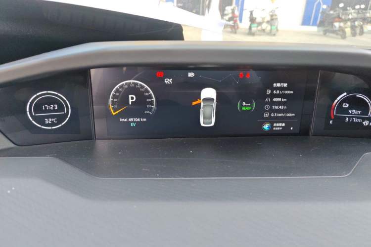 Used CHANGAN UNI-V iDD 2023 ZhiDian iDD 1.5T 113km ZhiKu Model Odometer Close Up
