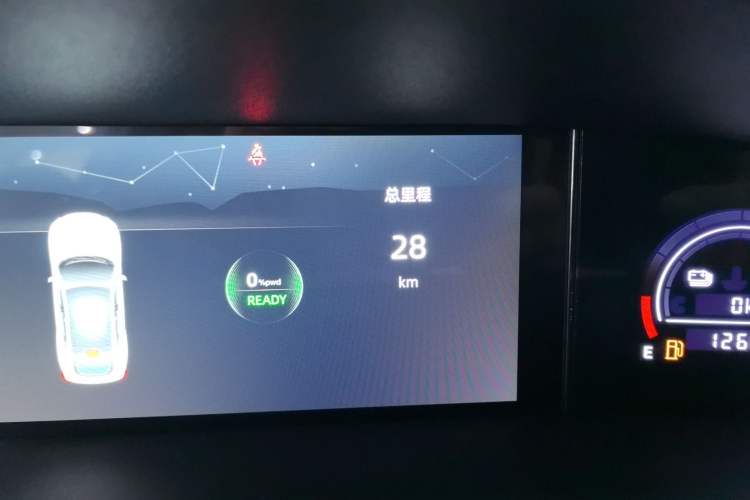 Used CHANGAN UNI-V iDD 2023 ZhiDian iDD 1.5T 113km Smart & Fun Version Odometer Close Up