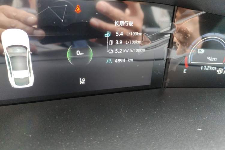 Used CHANGAN UNI-V iDD 2024 Blue Whale Smart Electric iDD 136km ZhiKu Model Odometer Close Up