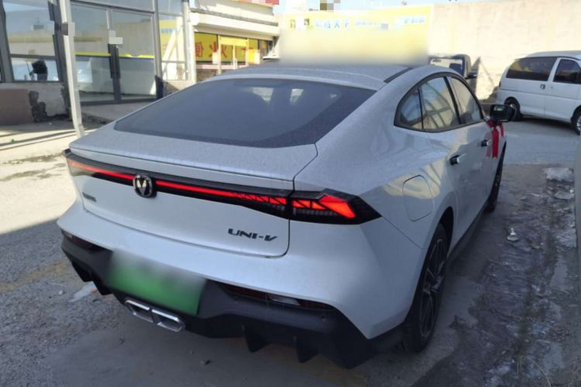 Used CHANGAN UNI-V iDD 2024 Blue Whale Smart Electric iDD 136km Luxury Model Rear Right 45 Deg