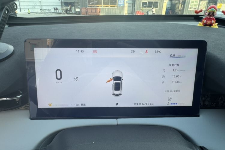 Used CHANGAN UNI-Z 2025 1.5T Premium Edition Odometer Close Up