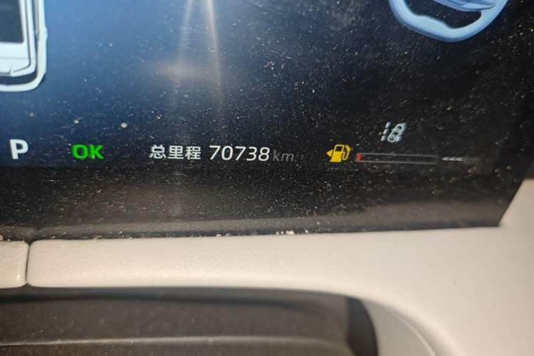 Used CHANGAN UNI-Z New Energy 2024 Blue Whale Smart Electric iDD 125km Beyond Edition Odometer Close Up