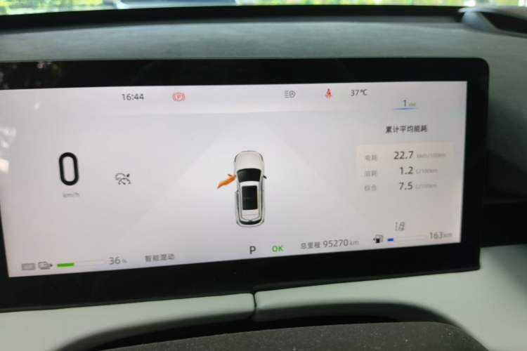 Used CHANGAN UNI-Z New Energy 2024 Blue Whale Smart Electric iDD 125km Beyond Edition Instrument Cluster