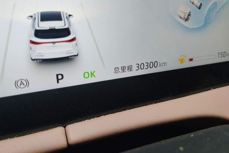 Used CHANGAN UNI-Z New Energy 2024 Blue Whale Smart Electric iDD 125km Beyond Edition Odometer Close Up