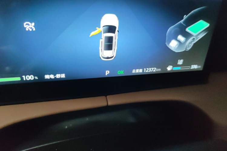 Used CHANGAN UNI-Z New Energy 2024 Blue Whale Smart Electric iDD 125km Beyond Edition Odometer Close Up