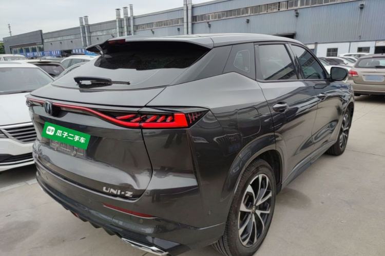 Used CHANGAN UNI-Z New Energy 2024 Blue Whale Smart Electric iDD 125km Excellence Model Rear Right 45 Deg