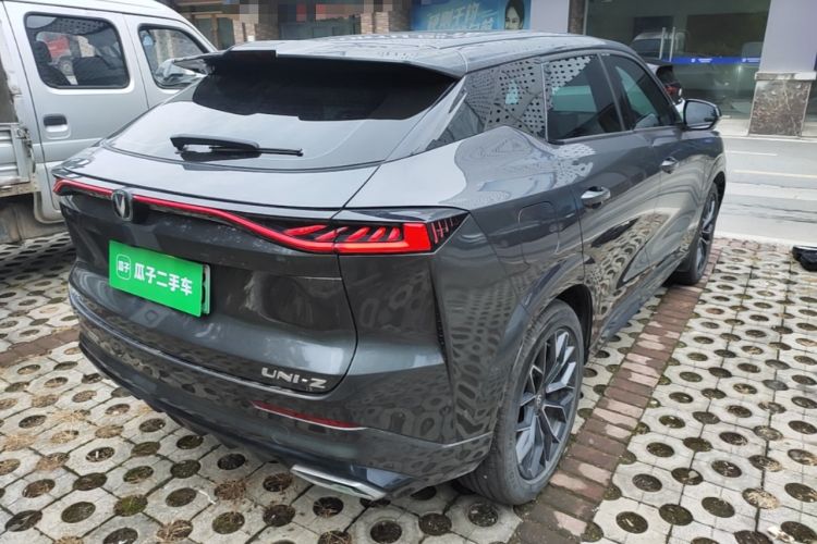 Used CHANGAN UNI-Z New Energy 2024 Blue Whale Smart Electric iDD 125km Excellence Model Rear Right 45 Deg