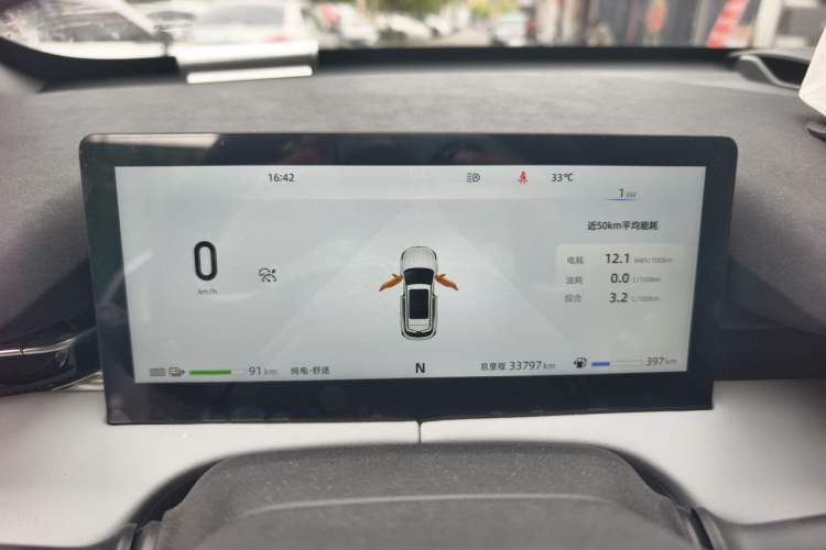 Used CHANGAN UNI-Z New Energy 2024 Blue Whale Smart Electric iDD 125km Beyond Edition Instrument Cluster