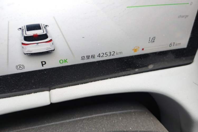 Used CHANGAN UNI-Z New Energy 2024 Blue Whale Smart Electric iDD 125km Excellence Model Odometer Close Up