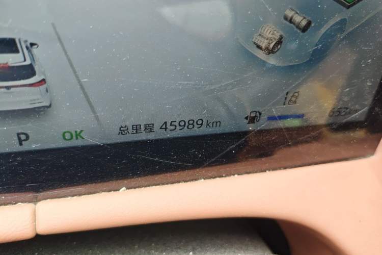 Used CHANGAN UNI-Z New Energy 2024 Blue Whale Smart Electric iDD 125km Beyond Edition Odometer Close Up
