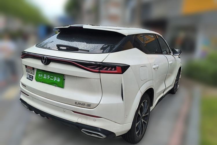 Used CHANGAN UNI-Z New Energy 2024 Blue Whale Smart Electric iDD 125km Excellence Model Rear Right 45 Deg