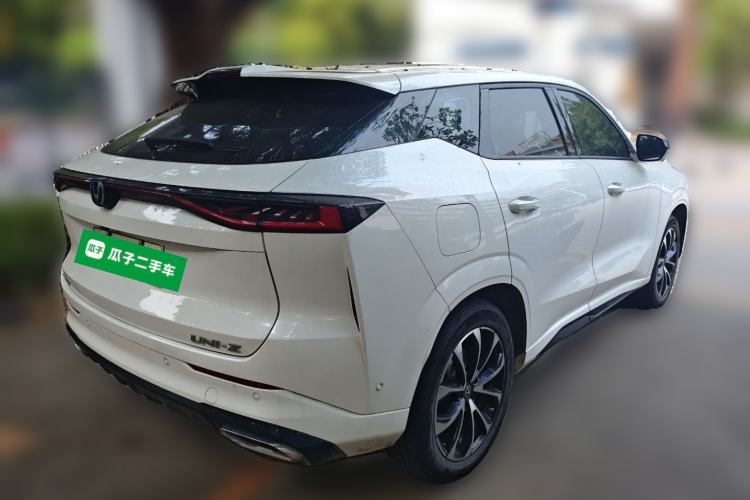 Used CHANGAN UNI-Z New Energy 2024 Blue Whale Smart Electric iDD 125km Excellence Model Rear Right 45 Deg
