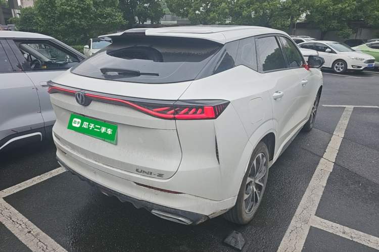 Used CHANGAN UNI-Z New Energy 2024 Blue Whale Smart Electric iDD 125km Beyond Edition Rear Right 45 Deg