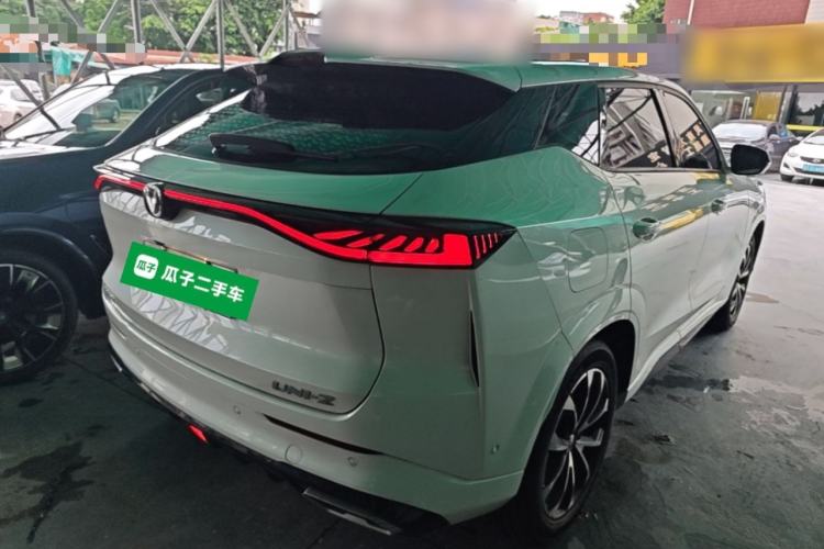 Used CHANGAN UNI-Z New Energy 2024 Blue Whale Smart Electric iDD 125km Excellence Model Rear Right 45 Deg