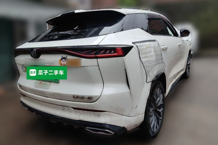 Used CHANGAN UNI-Z New Energy 2024 Blue Whale Smart Electric iDD 125km Excellence Model Rear Right 45 Deg