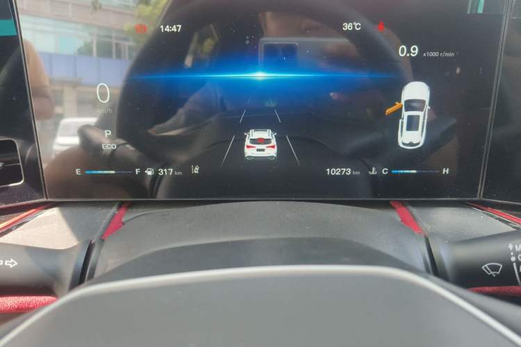 Used CHANGAN X5 PLUS 2024 1.5T DCT Excellence Edition Odometer Close Up
